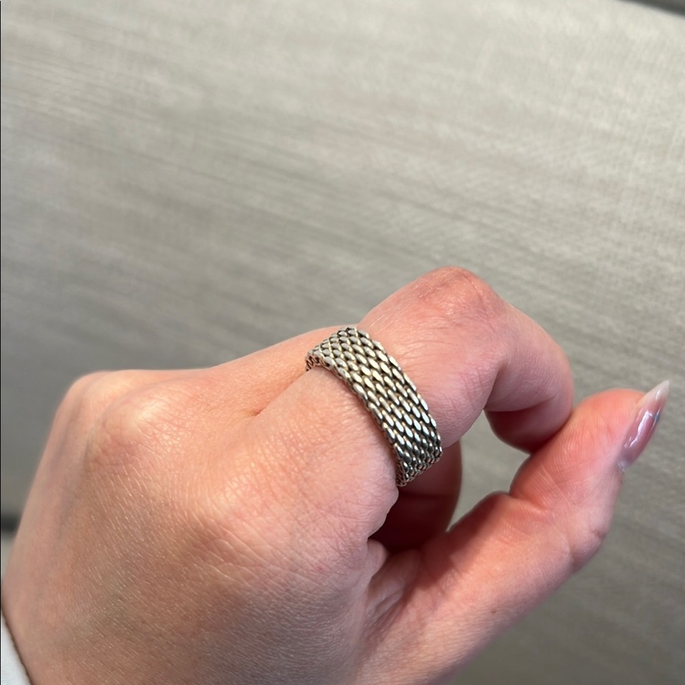 Tiffany & Co. Silver Woven Ring